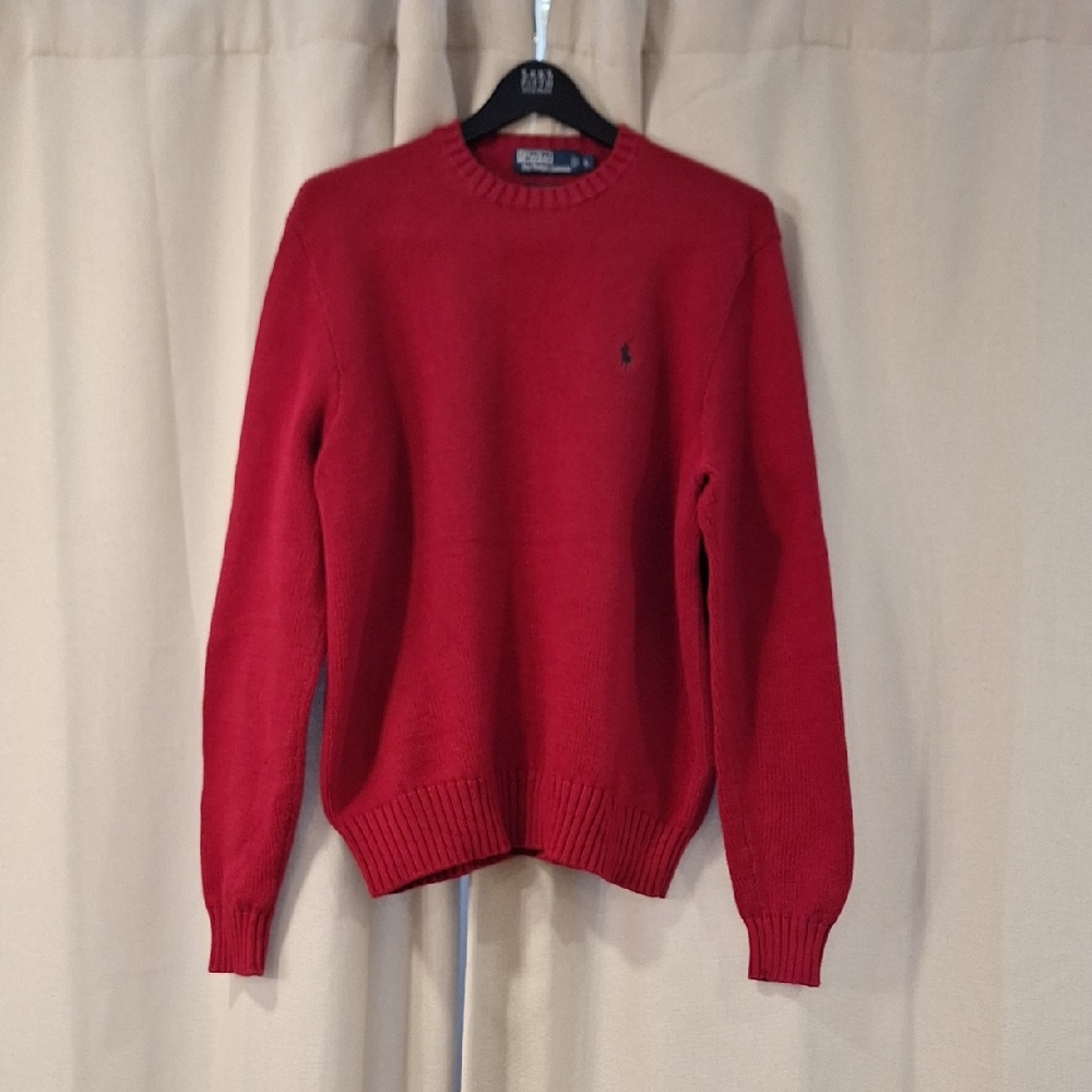 Polo by Ralph Lauren Red Crewneck Sweater
